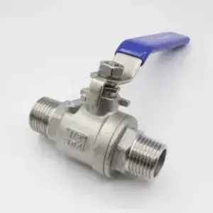 2PC Ball valve npt thread - 1/2"-22mm